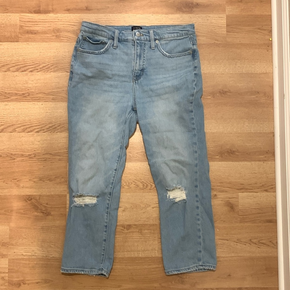 J crew essential straight jeans